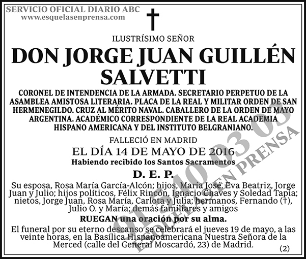 Jorge Juan Guillén Salvetti